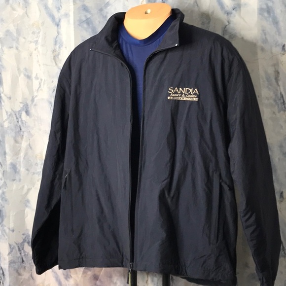 NWT Weatherproof men's lined full zipper jacket Sandia Resort Casino Logo Medium - Picture 2 of 10